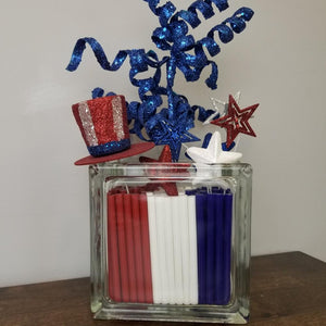 Happy Fourth of July Decor With Hot Glue Sticks