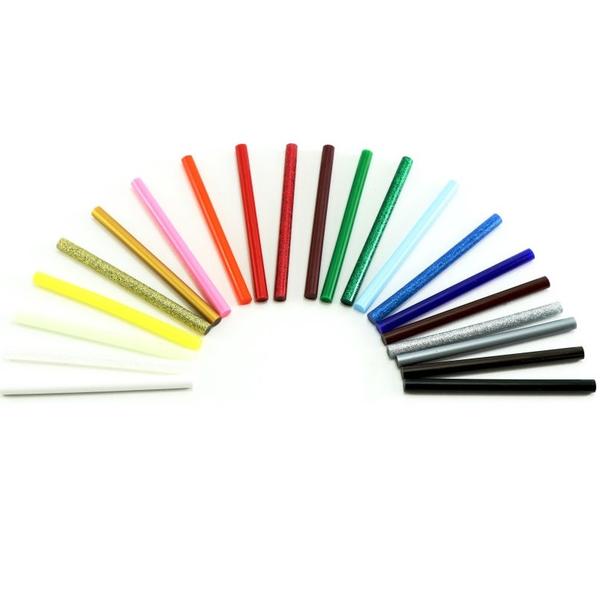Colored Hot Melt Glue Sticks - Mini & Regular Size Sticks