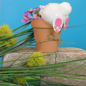 Spring Crafts: How To Make A Bunny In A Flower Pot