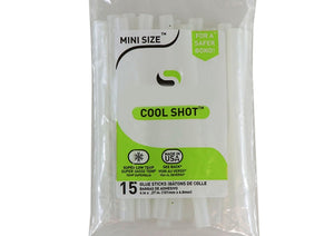 Cool Shot Hot Glue Sticks, Ultra Low Temperature, Mini Size 4"